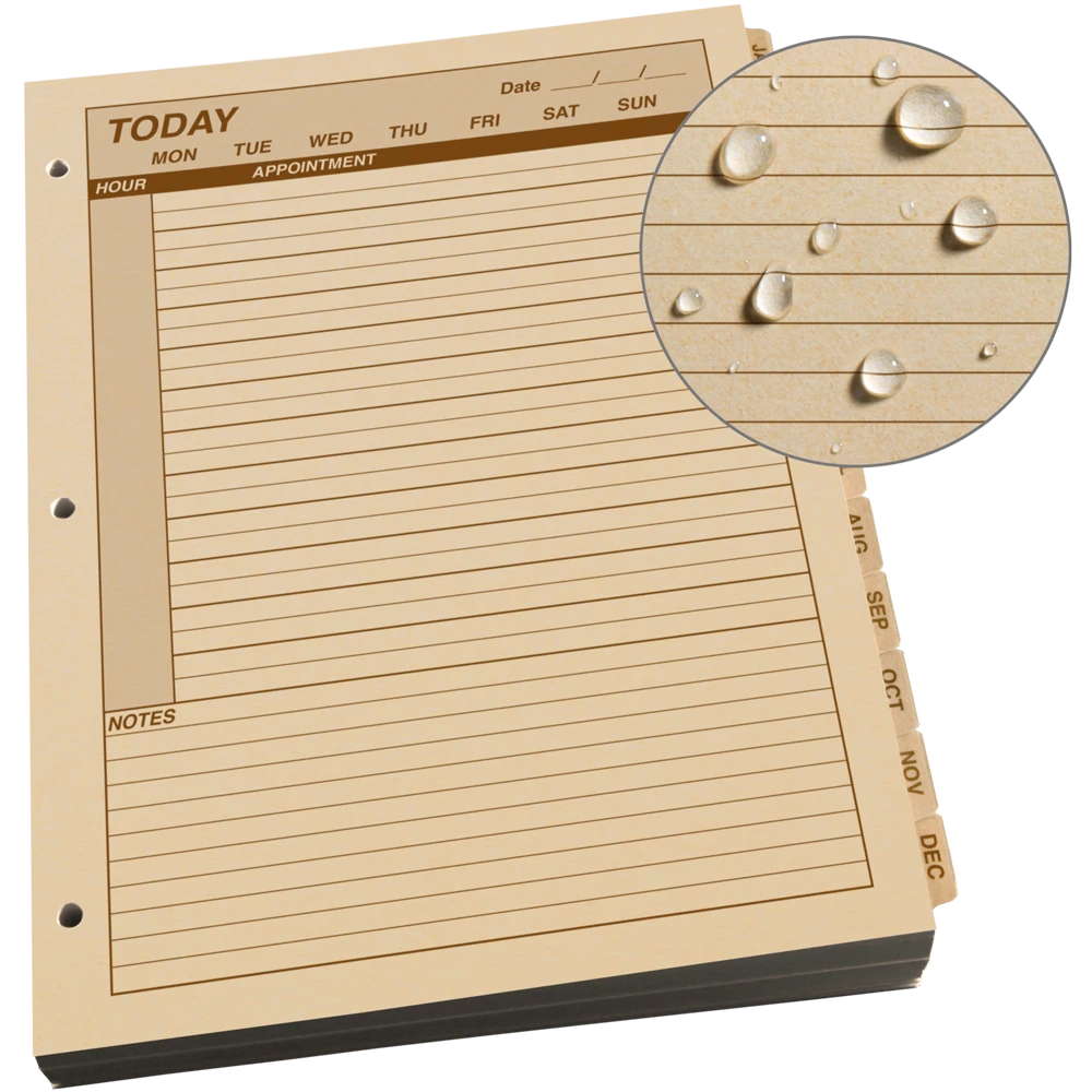 Rite In The Rain Weatherproof Daily Calendar Set 8.5 In. X 11 In. Waterproof Notebooks 1 Rite In The Rain Weatherproof Daily Calendar Set 8.5 In. X 11 In. Waterproof Notebooks