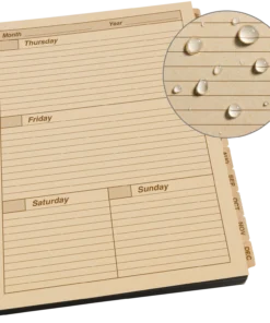 Rite In The Rain Weatherproof Weekly Calendar Set 8.5 In. X 11 In. Waterproof Notebooks