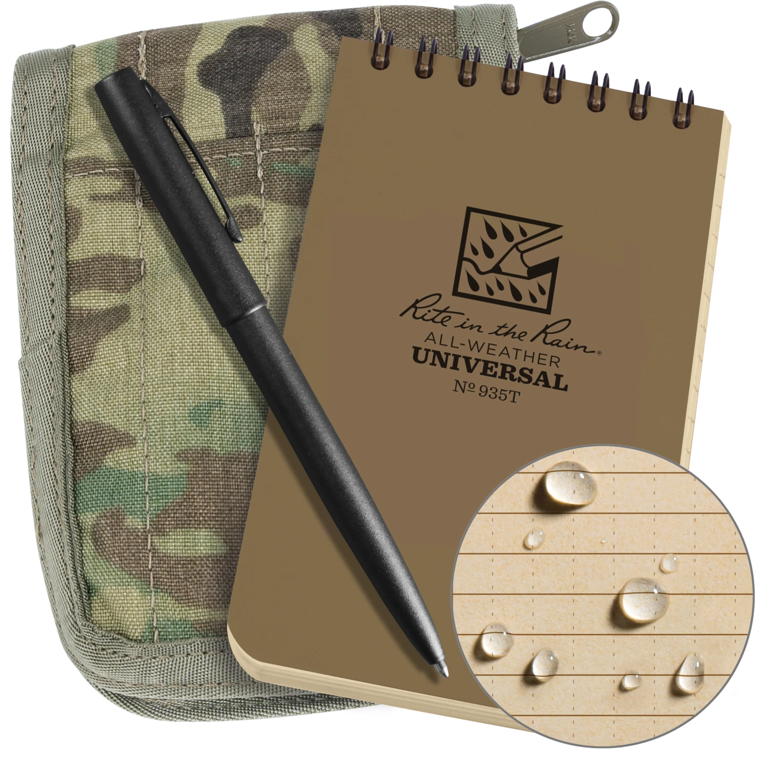 Rite In The Rain Weatherproof 3 In. X 5 In. Top Spiral Notebook Kit 3 Rite In The Rain Weatherproof 3 In. X 5 In. Top Spiral Notebook Kit