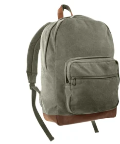 Rothco Vintage Canvas Teardrop Backpack With Leather Accents