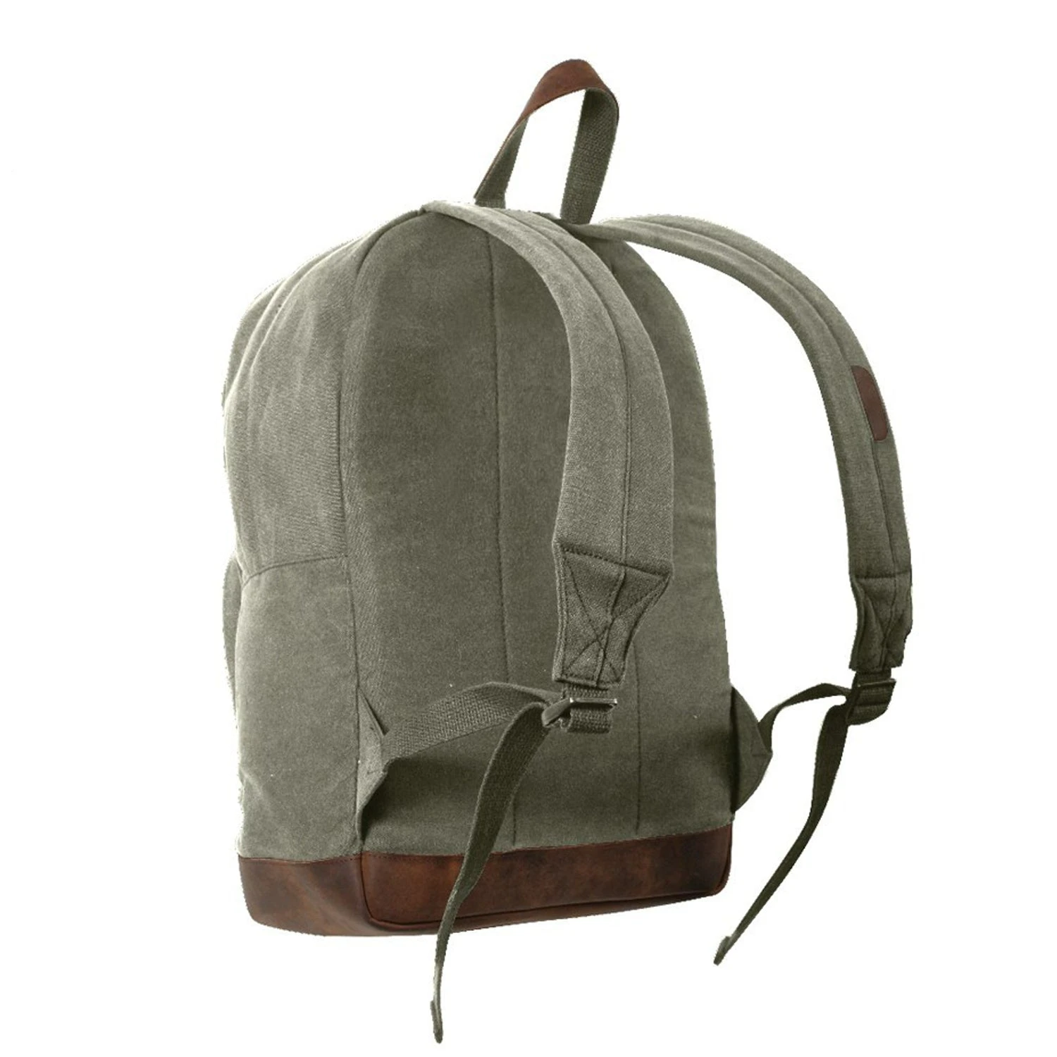 Rothco Vintage Canvas Teardrop Backpack With Leather Accents 2 Rothco Vintage Canvas Teardrop Backpack With Leather Accents