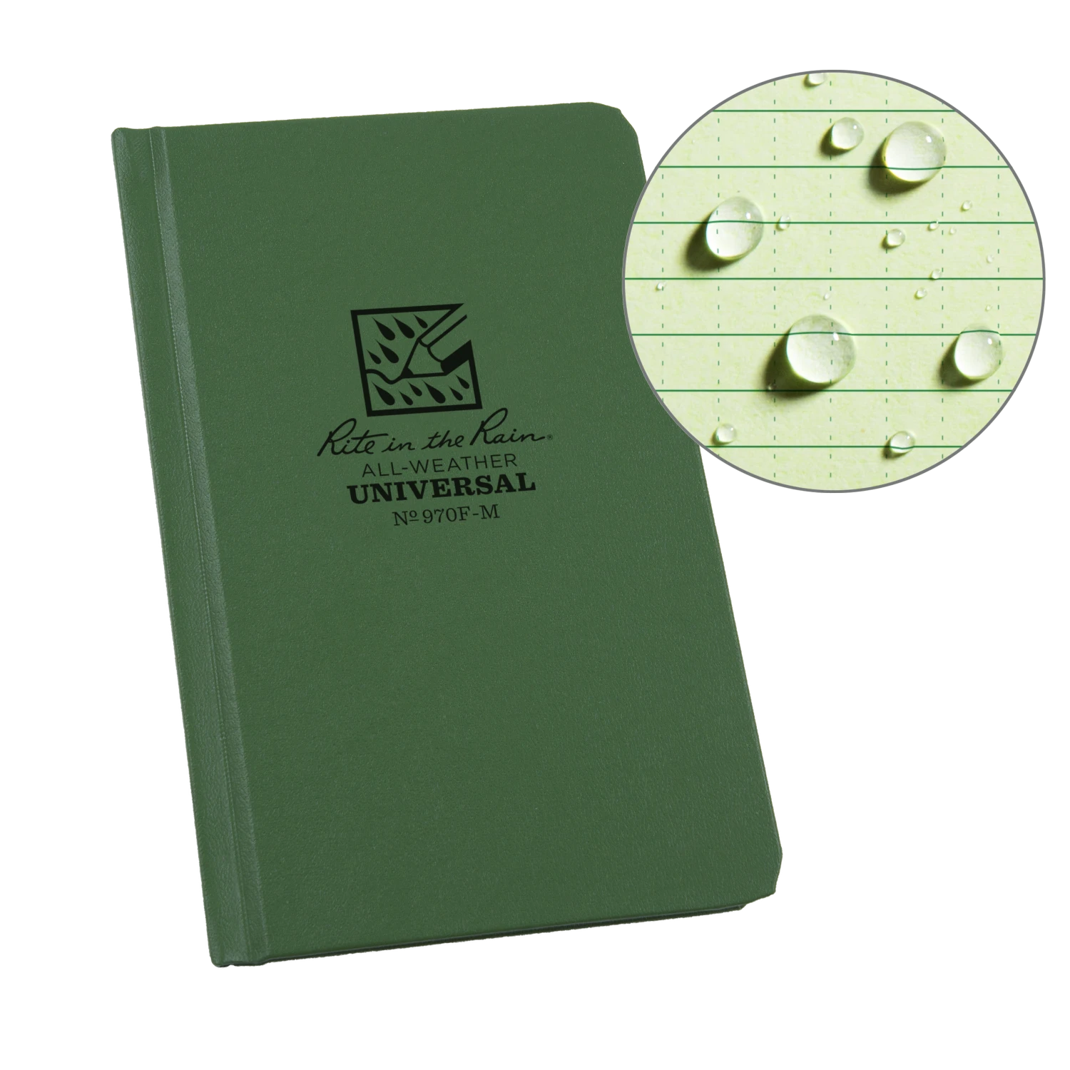 Rite In The Rain Weatherproof Hard Cover Notebook, 4.25 In. X 6.75 In. 7 Rite In The Rain Weatherproof Hard Cover Notebook, 4.25 In. X 6.75 In.