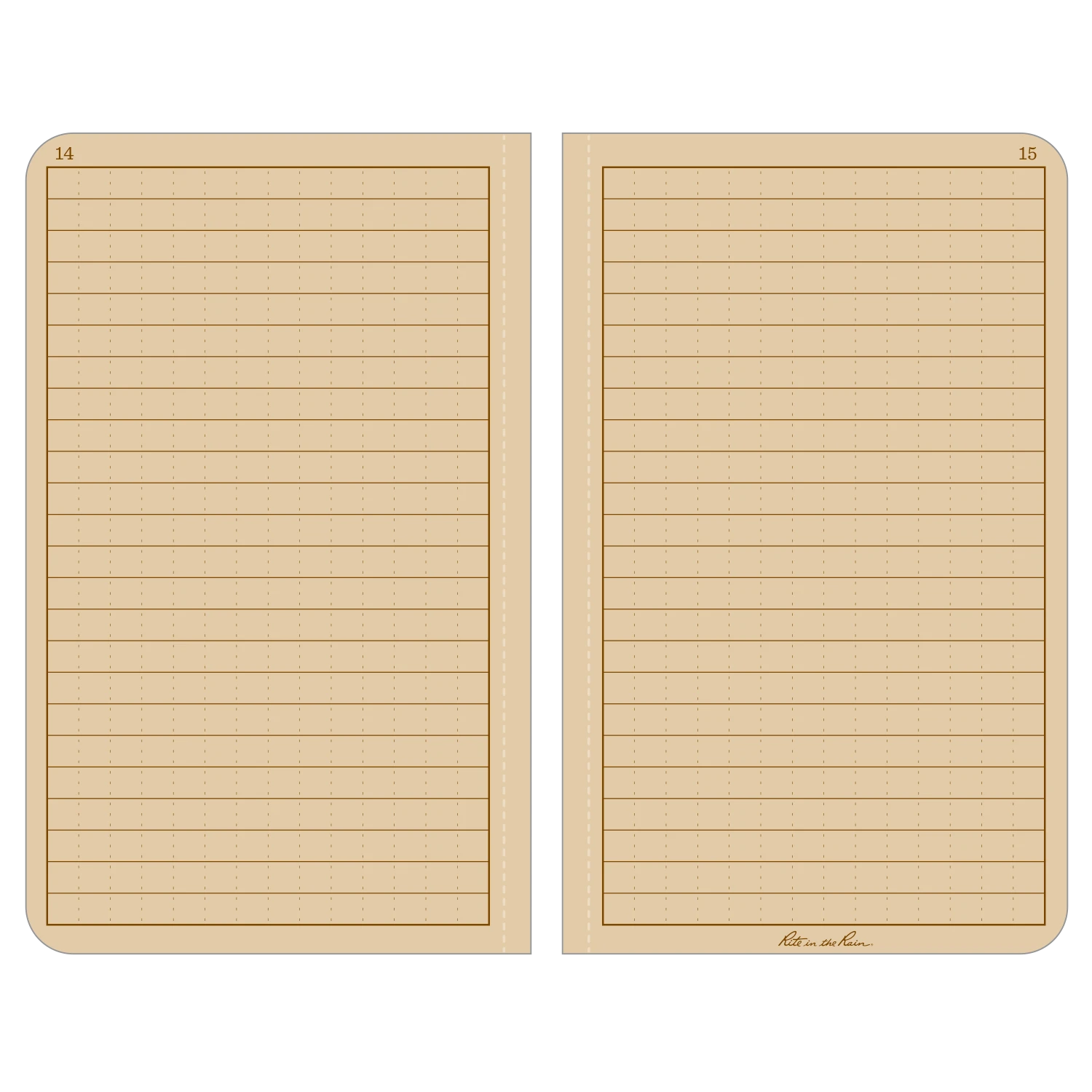 Rite In The Rain Weatherproof Hard Cover Notebook, 4.25 In. X 6.75 In. 6 Rite In The Rain Weatherproof Hard Cover Notebook, 4.25 In. X 6.75 In.