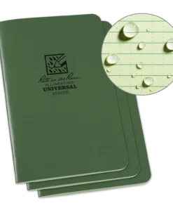 Rite In The Rain Weatherproof Stapled Notebook, 4.625 In. X 7 In. - 3 Pack 27 Rite In The Rain Weatherproof Stapled Notebook, 4.625 In. X 7 In. - 3 Pack