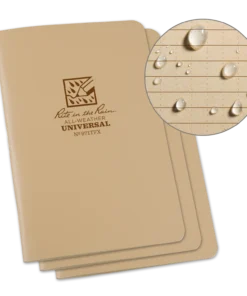 Rite In The Rain Weatherproof Stapled Notebook, 4.625 In. X 7 In. - 3 Pack 24 Rite In The Rain Weatherproof Stapled Notebook, 4.625 In. X 7 In. - 3 Pack