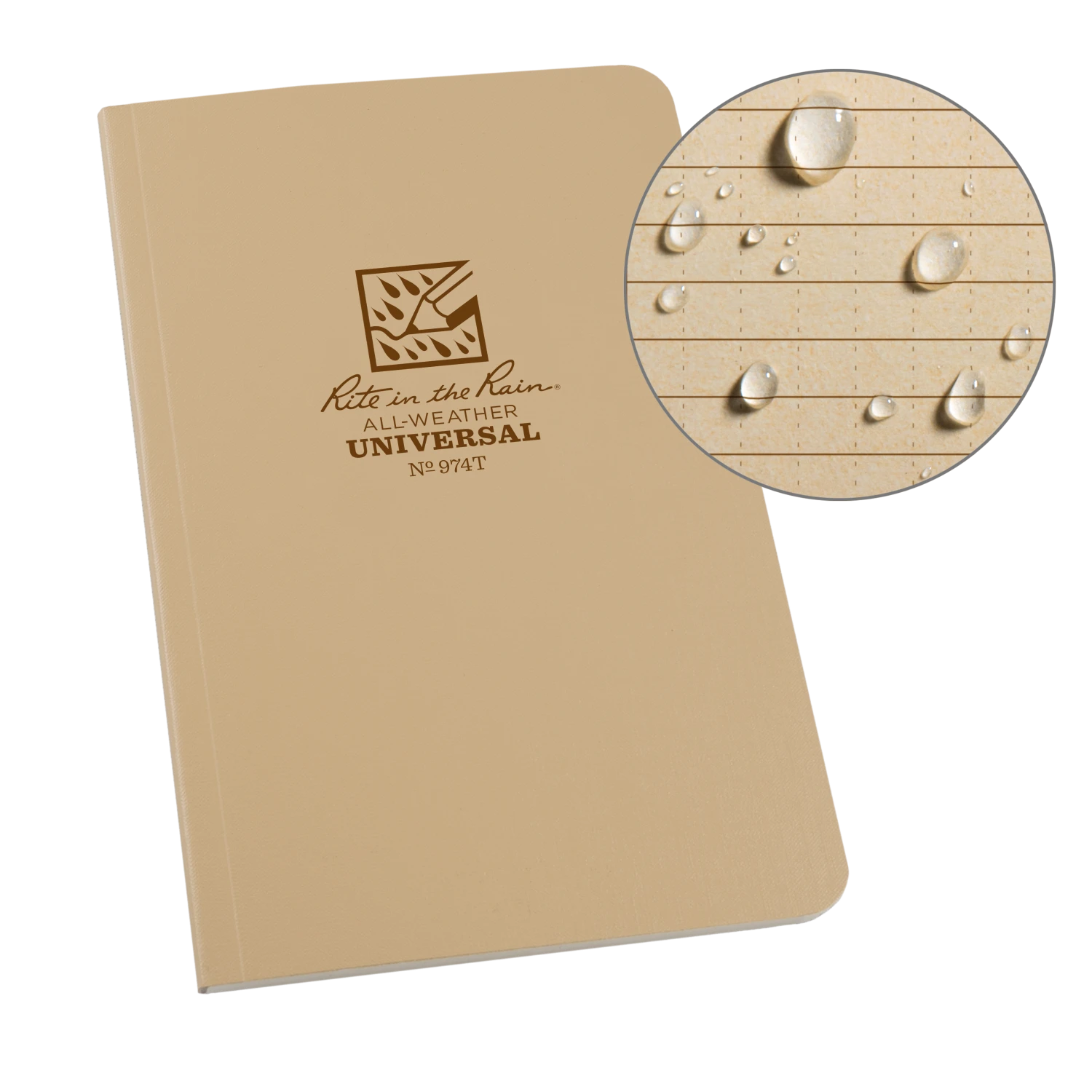 Rite In The Rain Weatherproof Soft Cover Notebook, 4.625 In. X 7.25 In. 1 Rite In The Rain Weatherproof Soft Cover Notebook, 4.625 In. X 7.25 In.