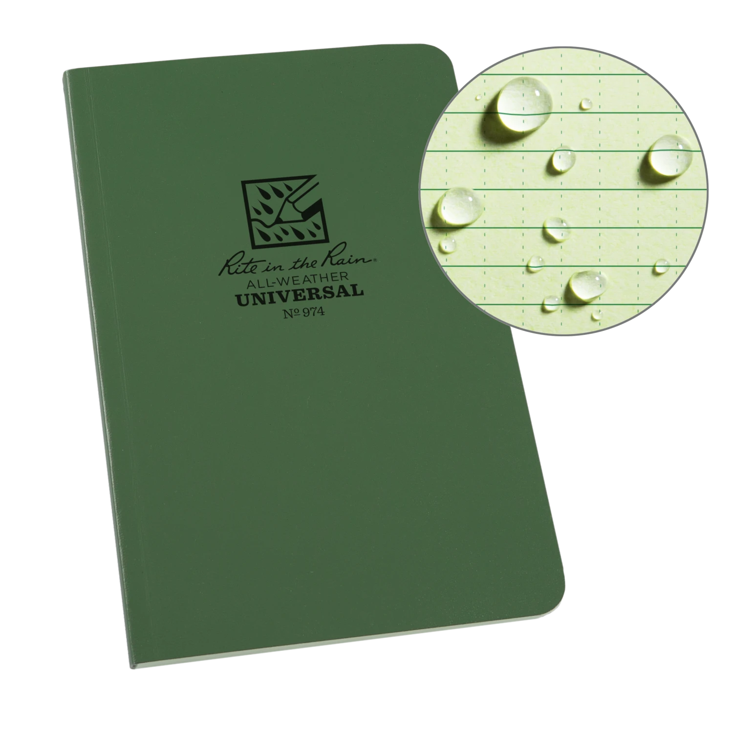 Rite In The Rain Weatherproof Soft Cover Notebook, 4.625 In. X 7.25 In. 5 Rite In The Rain Weatherproof Soft Cover Notebook, 4.625 In. X 7.25 In.