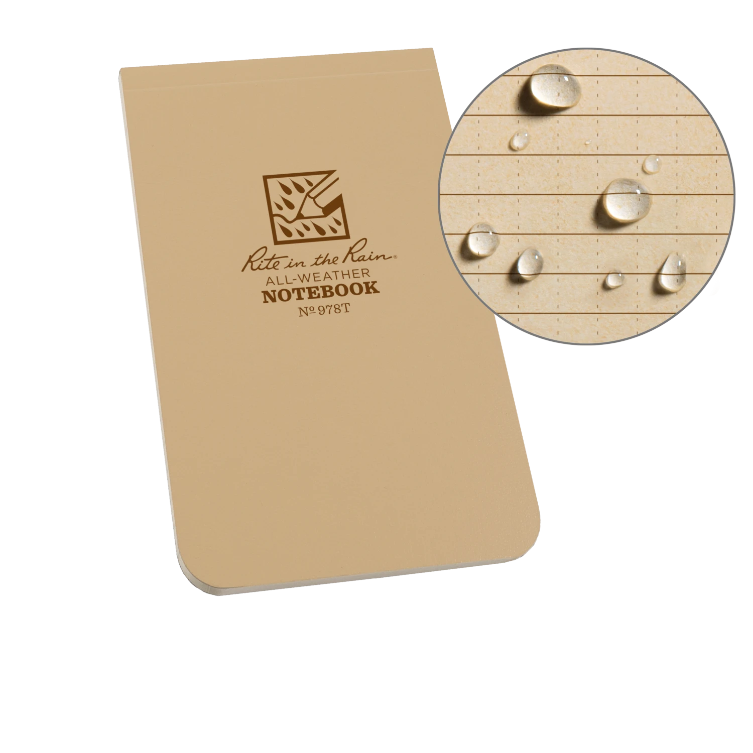 Waterproof Notebooks Rite In The Rain Weatherproof Top Bound Notebook, 3.25 In. X 5.25 In. 4 Waterproof Notebooks Rite In The Rain Weatherproof Top Bound Notebook, 3.25 In. X 5.25 In.