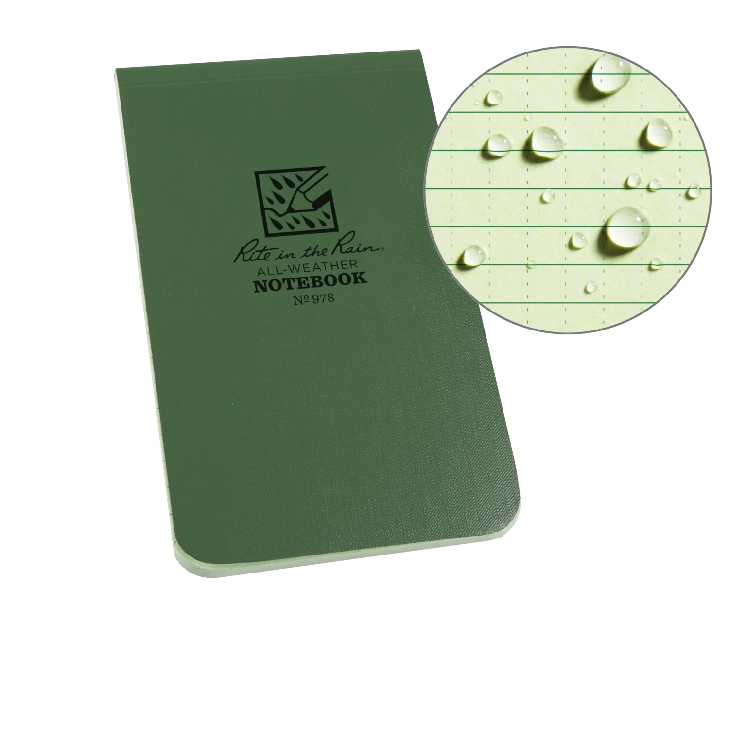 Waterproof Notebooks Rite In The Rain Weatherproof Top Bound Notebook, 3.25 In. X 5.25 In. 1 Waterproof Notebooks Rite In The Rain Weatherproof Top Bound Notebook, 3.25 In. X 5.25 In.