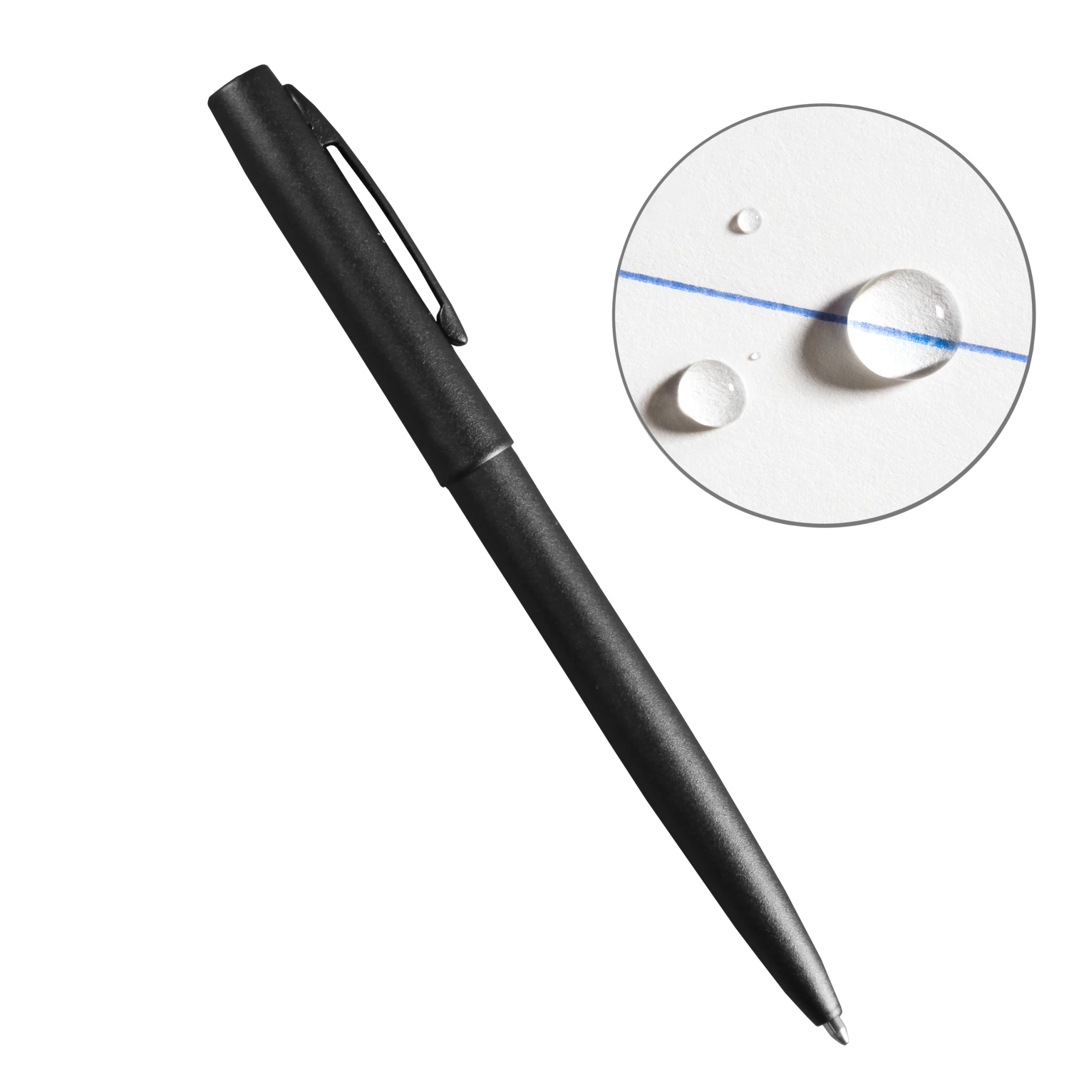 Rite In The Rain Weatherproof Metal Clicker Pen - Blue Ink 1 Rite In The Rain Weatherproof Metal Clicker Pen - Blue Ink