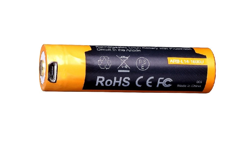 Fenix Lights Fenix ARB-L14 1600U 14500 1.5V Li-ion Build-In USB Charging Port Rechargeable Battery 1 Fenix Lights Fenix ARB-L14 1600U 14500 1.5V Li-ion Build-In USB Charging Port Rechargeable Battery