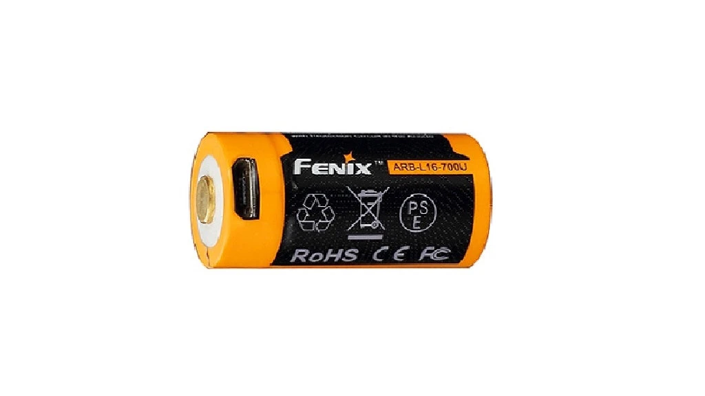 Fenix ARB-L16 700U 16340 Li-Ion Build-In USB Charging Port Rechargeable Battery Fenix Lights 1 Fenix ARB-L16 700U 16340 Li-Ion Build-In USB Charging Port Rechargeable Battery Fenix Lights