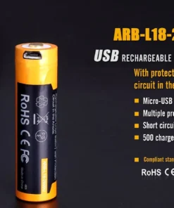 FENIX ARB-L18 2600U USB RECHARGEABLE LI-ION 18650 BATTERY