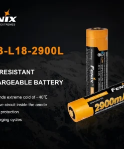 Fenix Lights FENIX ARB-L18 2900L COLD RESISTANT RECHARGEABLE 18650 BATTERY