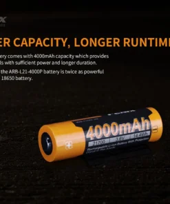 FENIX ARB-L21 4000P HIGH DRAW 21700 LI-ION RECHARGEABLE BATTERY Fenix Lights