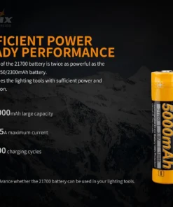 FENIX ARB-L21 5000 21700 LI-ION RECHARGEABLE BATTERY Fenix Lights 9 FENIX ARB-L21 5000 21700 LI-ION RECHARGEABLE BATTERY Fenix Lights