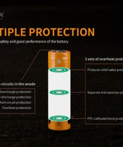 Fenix Lights FENIX ARB-L21 5000U 21700 LI-ION RECHARGEABLE BATTERY 12 Fenix Lights FENIX ARB-L21 5000U 21700 LI-ION RECHARGEABLE BATTERY