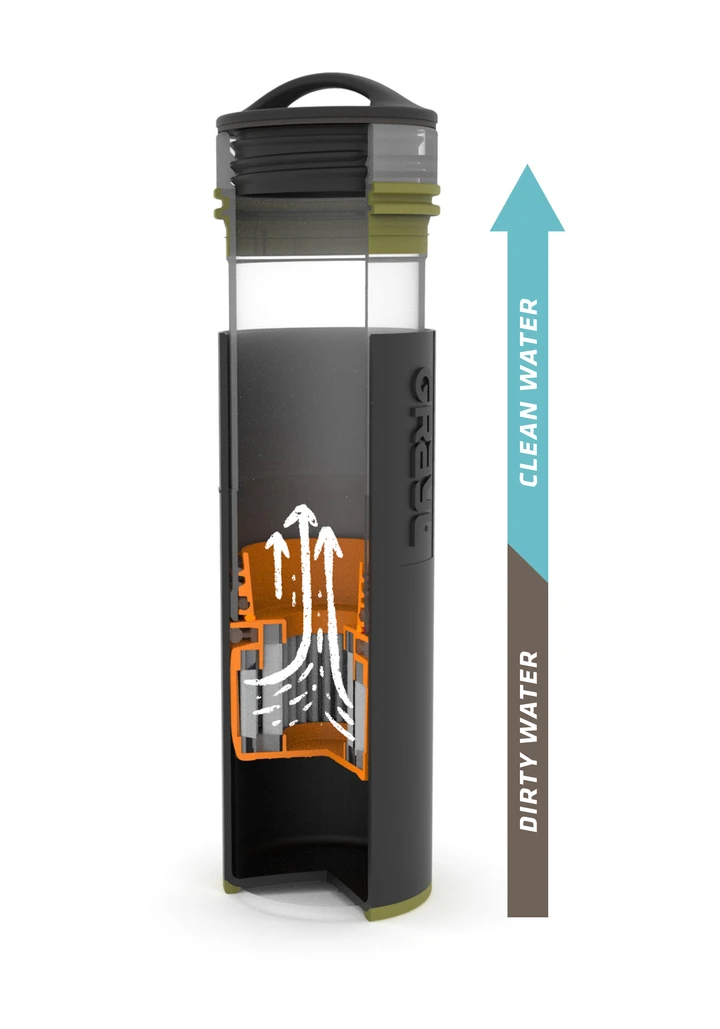 Water GRAYL ULTRALIGHT Compact Purifier Bottle - 16oz 7 Water GRAYL ULTRALIGHT Compact Purifier Bottle - 16oz