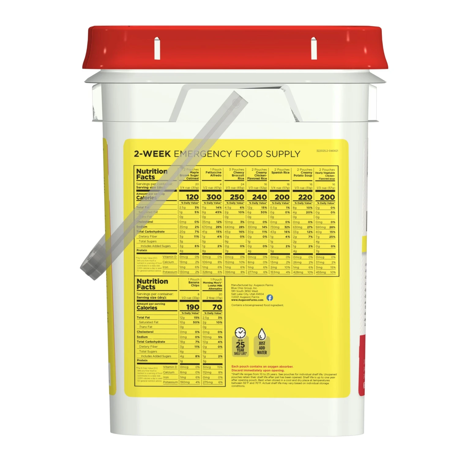 Augason Farms 2-Week 1-Person Emergency Food Pail 3 Augason Farms 2-Week 1-Person Emergency Food Pail