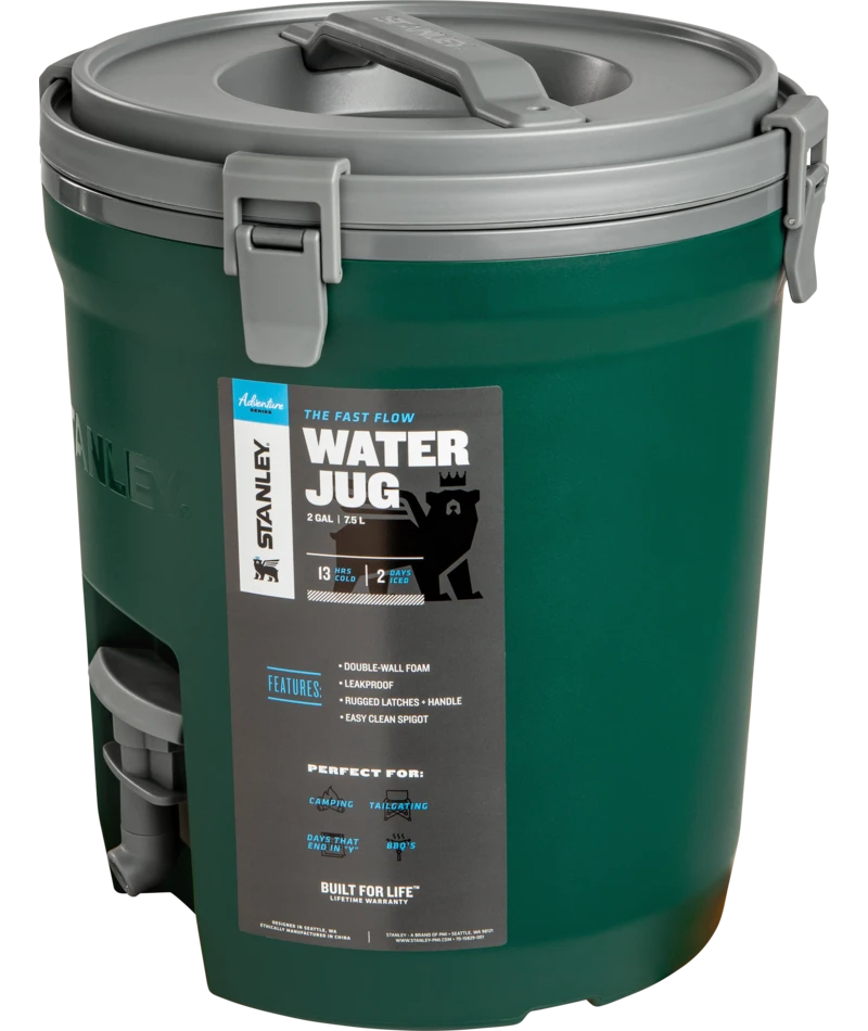 STANLEY ADVENTURE FAST FLOW WATER JUG 2G 3 STANLEY ADVENTURE FAST FLOW WATER JUG 2G