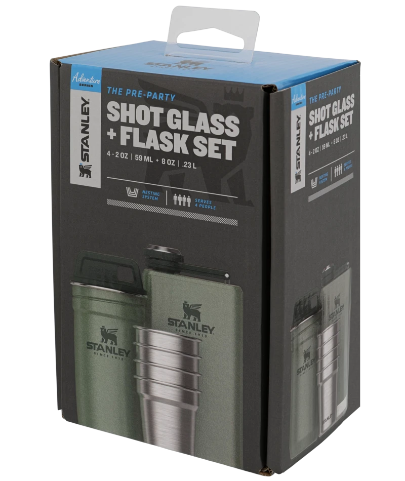 STANLEY ADVENTURE PRE-PARTY SHOT GLASS + FLASK SET Insulated Bottles & Tumblers 3 STANLEY ADVENTURE PRE-PARTY SHOT GLASS + FLASK SET Insulated Bottles & Tumblers