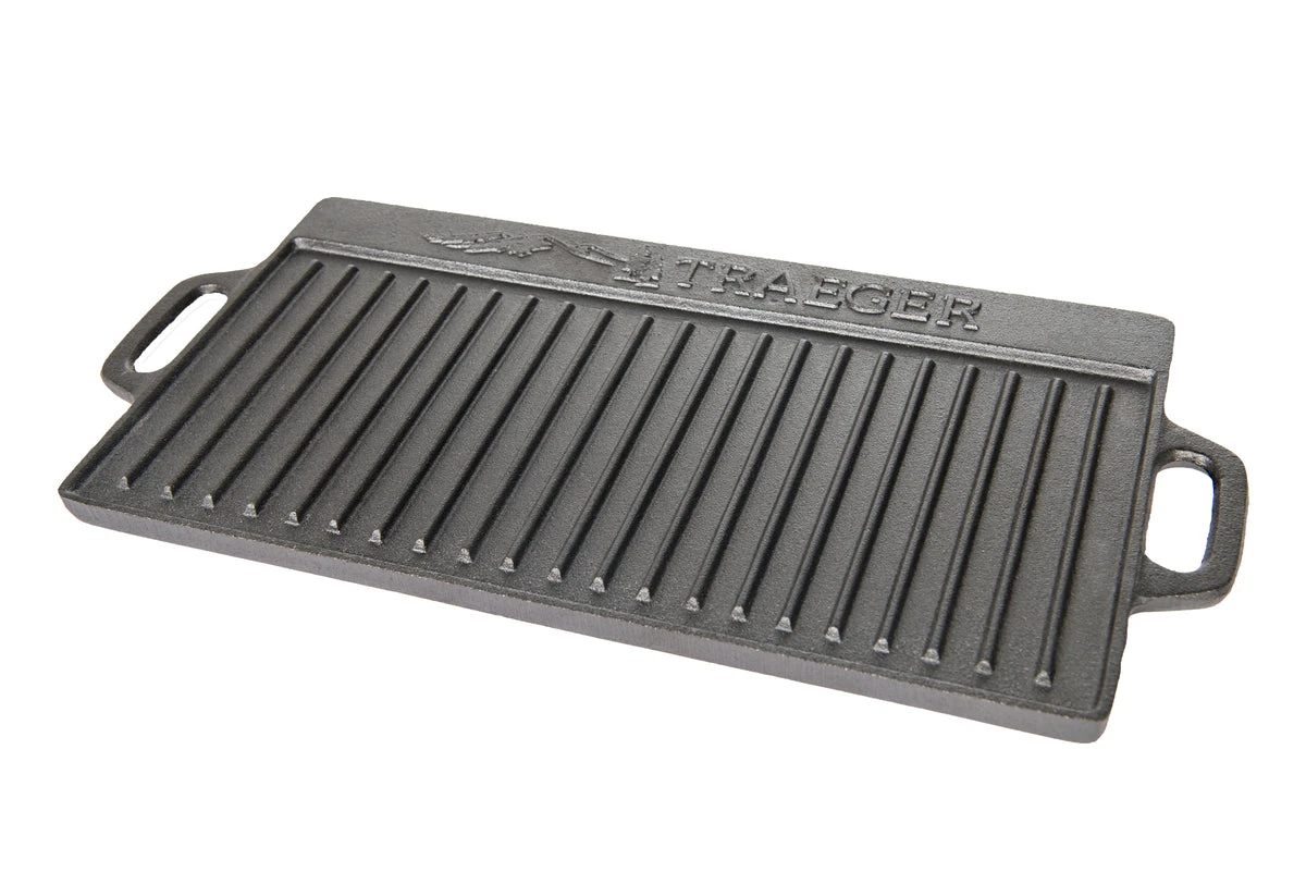 TRAEGER CAST IRON REVERSIBLE GRIDDLE 1 TRAEGER CAST IRON REVERSIBLE GRIDDLE