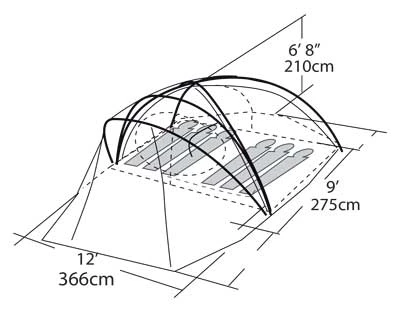 EUREKA BON ECHO TOUR 600 TENT Gear 3 EUREKA BON ECHO TOUR 600 TENT Gear