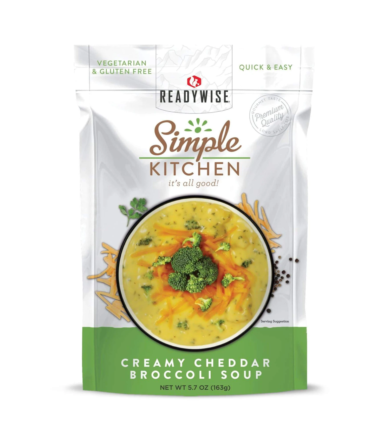 ReadyWise Simple Kitchen Creamy Cheddar Broccoli Soup - 6 Pack 2 ReadyWise Simple Kitchen Creamy Cheddar Broccoli Soup - 6 Pack
