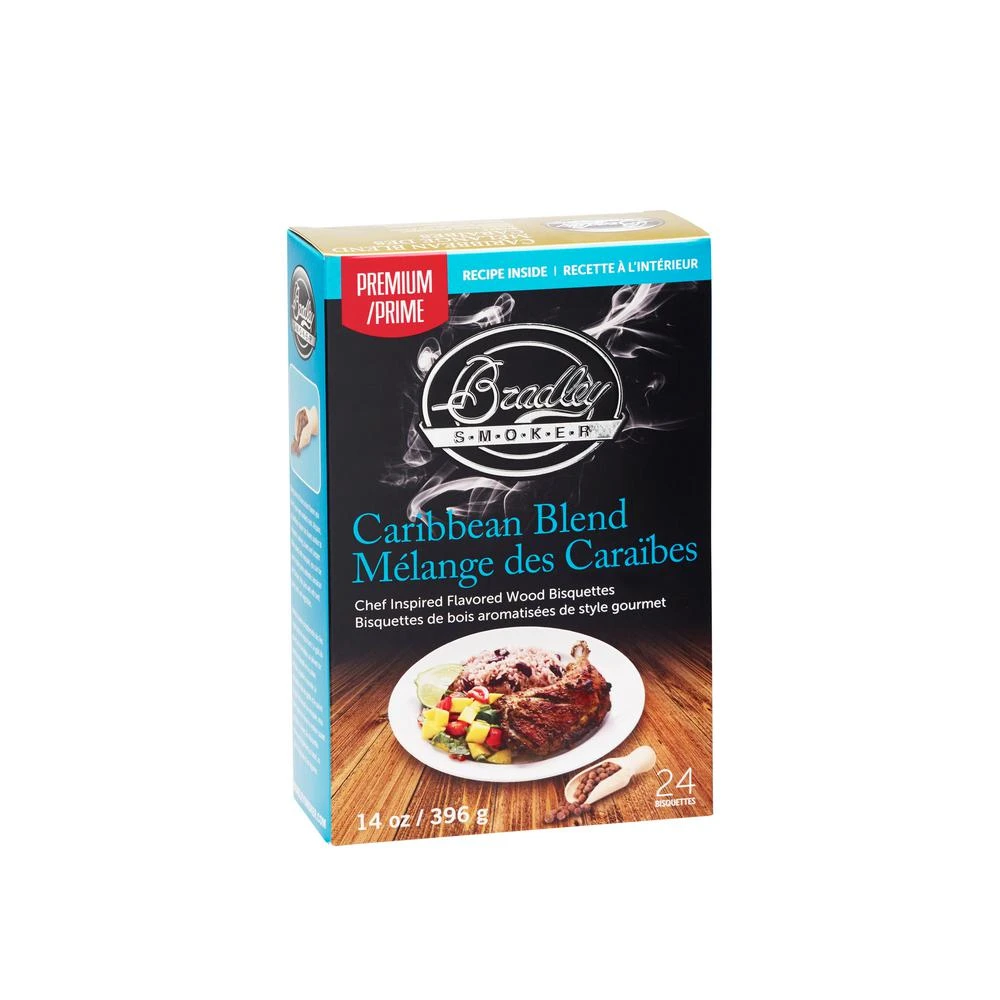 Bradley Bisquettes Bradley Smoker Wood Bisquettes, Premium Caribbean Blend Flavor 24pk 1 Bradley Bisquettes Bradley Smoker Wood Bisquettes, Premium Caribbean Blend Flavor 24pk