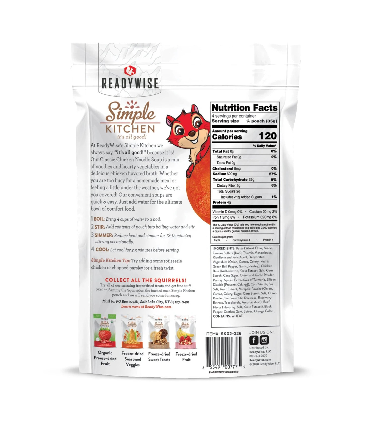 ReadyWise Simple Kitchen Classic Chicken Noodle Soup - 6 Pack Food & Food Storage 3 ReadyWise Simple Kitchen Classic Chicken Noodle Soup - 6 Pack Food & Food Storage