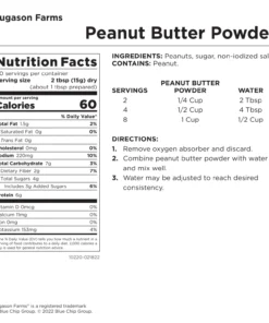 Augason Farms Dehydrated Peanut Butter Powder Food & Food Storage