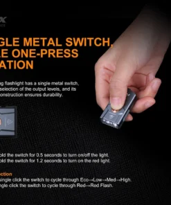 FENIX E03R 260 LUMENS KEYCHAIN FLASHLIGHT Flashlights