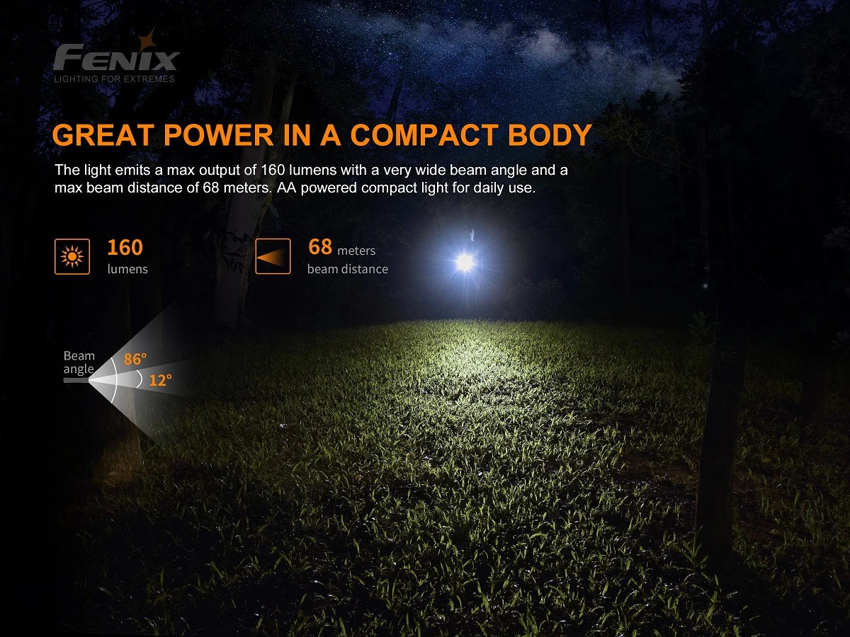 FENIX E12 V2.0 160 LUMENS AA EDC FLASHLIGHT 3 FENIX E12 V2.0 160 LUMENS AA EDC FLASHLIGHT
