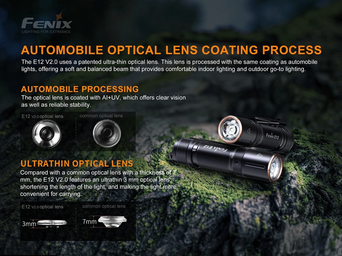 FENIX E12 V2.0 160 LUMENS AA EDC FLASHLIGHT 5 FENIX E12 V2.0 160 LUMENS AA EDC FLASHLIGHT