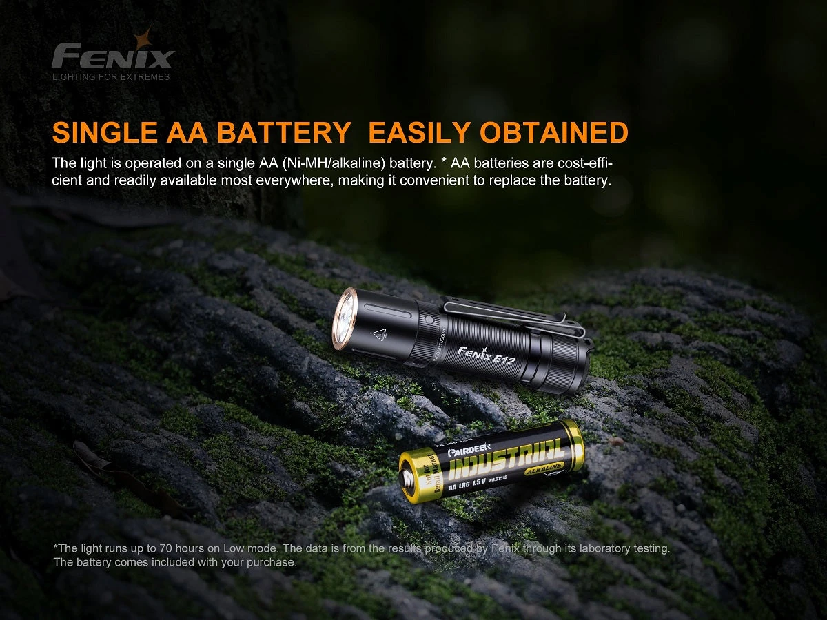 FENIX E12 V2.0 160 LUMENS AA EDC FLASHLIGHT 6 FENIX E12 V2.0 160 LUMENS AA EDC FLASHLIGHT