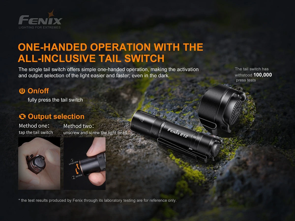 FENIX E12 V2.0 160 LUMENS AA EDC FLASHLIGHT 8 FENIX E12 V2.0 160 LUMENS AA EDC FLASHLIGHT