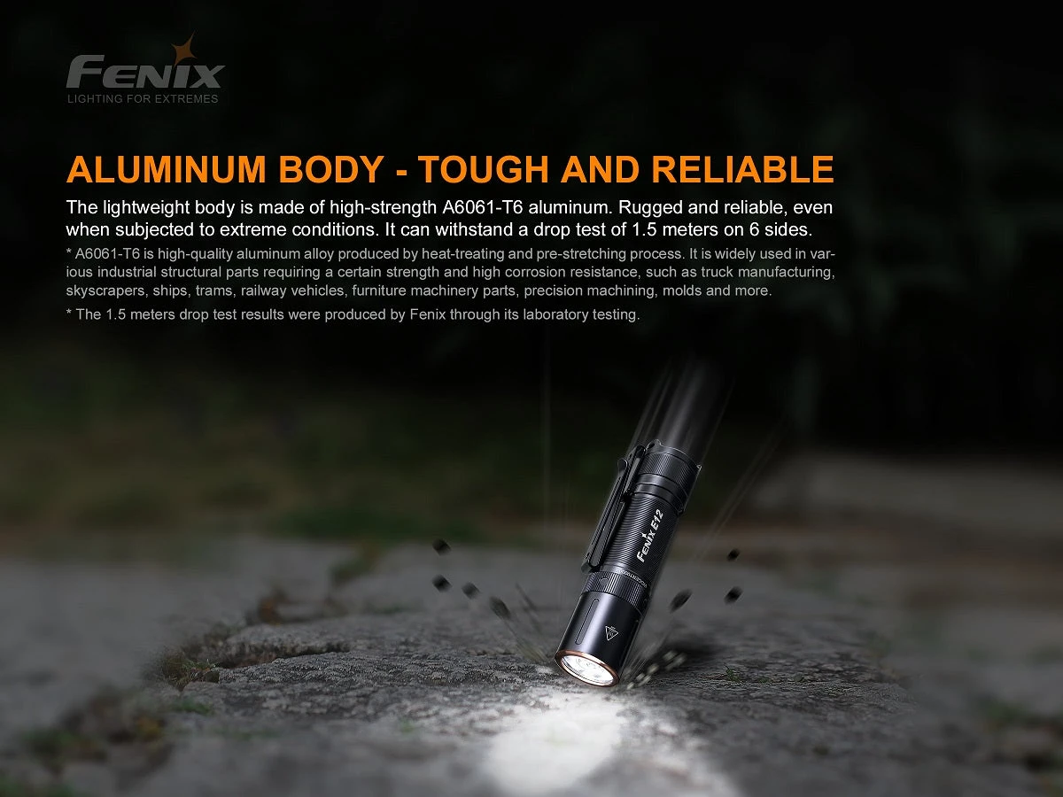 FENIX E12 V2.0 160 LUMENS AA EDC FLASHLIGHT 12 FENIX E12 V2.0 160 LUMENS AA EDC FLASHLIGHT