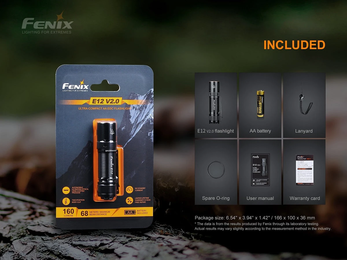 FENIX E12 V2.0 160 LUMENS AA EDC FLASHLIGHT 14 FENIX E12 V2.0 160 LUMENS AA EDC FLASHLIGHT