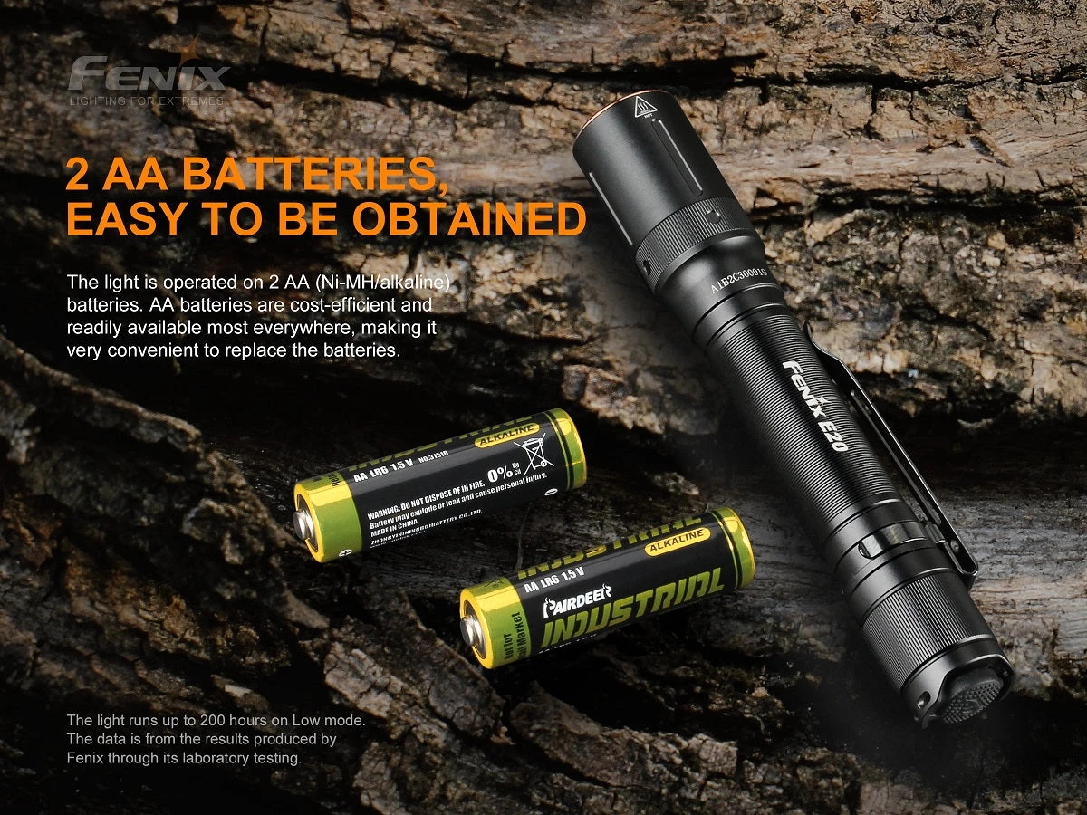 Flashlights FENIX E20 V2.0 350 LUMENS EDC FLASHLIGHT 11 Flashlights FENIX E20 V2.0 350 LUMENS EDC FLASHLIGHT