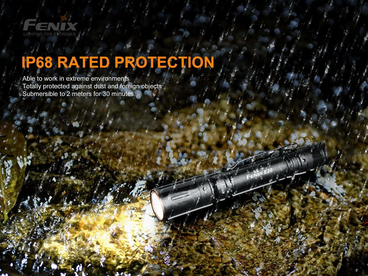 Flashlights FENIX E20 V2.0 350 LUMENS EDC FLASHLIGHT 6 Flashlights FENIX E20 V2.0 350 LUMENS EDC FLASHLIGHT