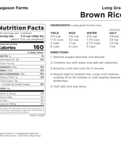 Food & Food Storage Augason Farms Long Grain Brown Rice