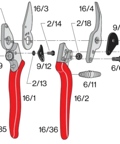 FELCO 16 Left-Handed Ergonomic Pruning Shear