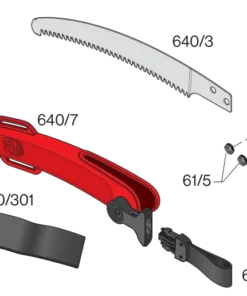FELCO 640 Curved Pull-Stroke Pruning Saw 27 Cm / 10.6 Inch Blade Hand Saws