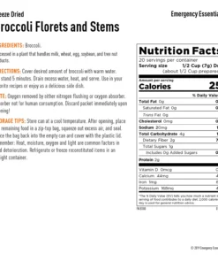 Food & Food Storage Emergency Essentials Freeze-Dried Broccoli Large Can