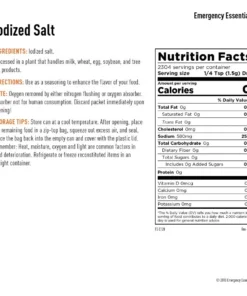Food & Food Storage Emergency Essentials Iodized Salt Large Can 6 Food & Food Storage Emergency Essentials Iodized Salt Large Can