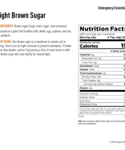 Emergency Essentials Light Brown Sugar Large Can Food & Food Storage 6 Emergency Essentials Light Brown Sugar Large Can Food & Food Storage