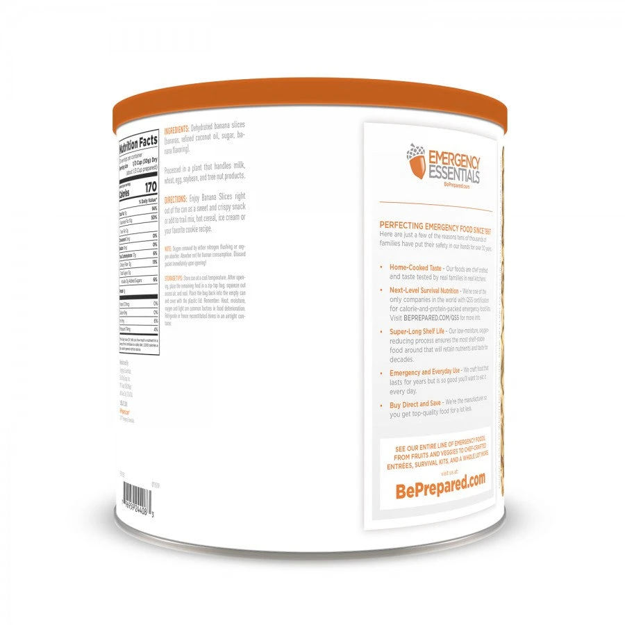 Food & Food Storage Emergency Essentials Dehydrated Banana Slices Large Can 2 Food & Food Storage Emergency Essentials Dehydrated Banana Slices Large Can