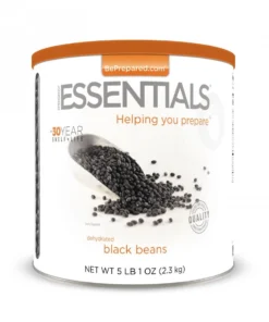 Food & Food Storage Emergency Essentials Black Beans Large Can
