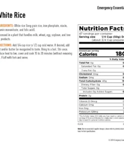 Emergency Essentials White Rice Large Can Food & Food Storage 7 Emergency Essentials White Rice Large Can Food & Food Storage