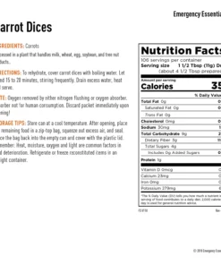 Emergency Essentials Carrot Dices Large Can Food & Food Storage